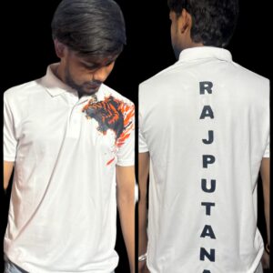 tiger  collar tshirt